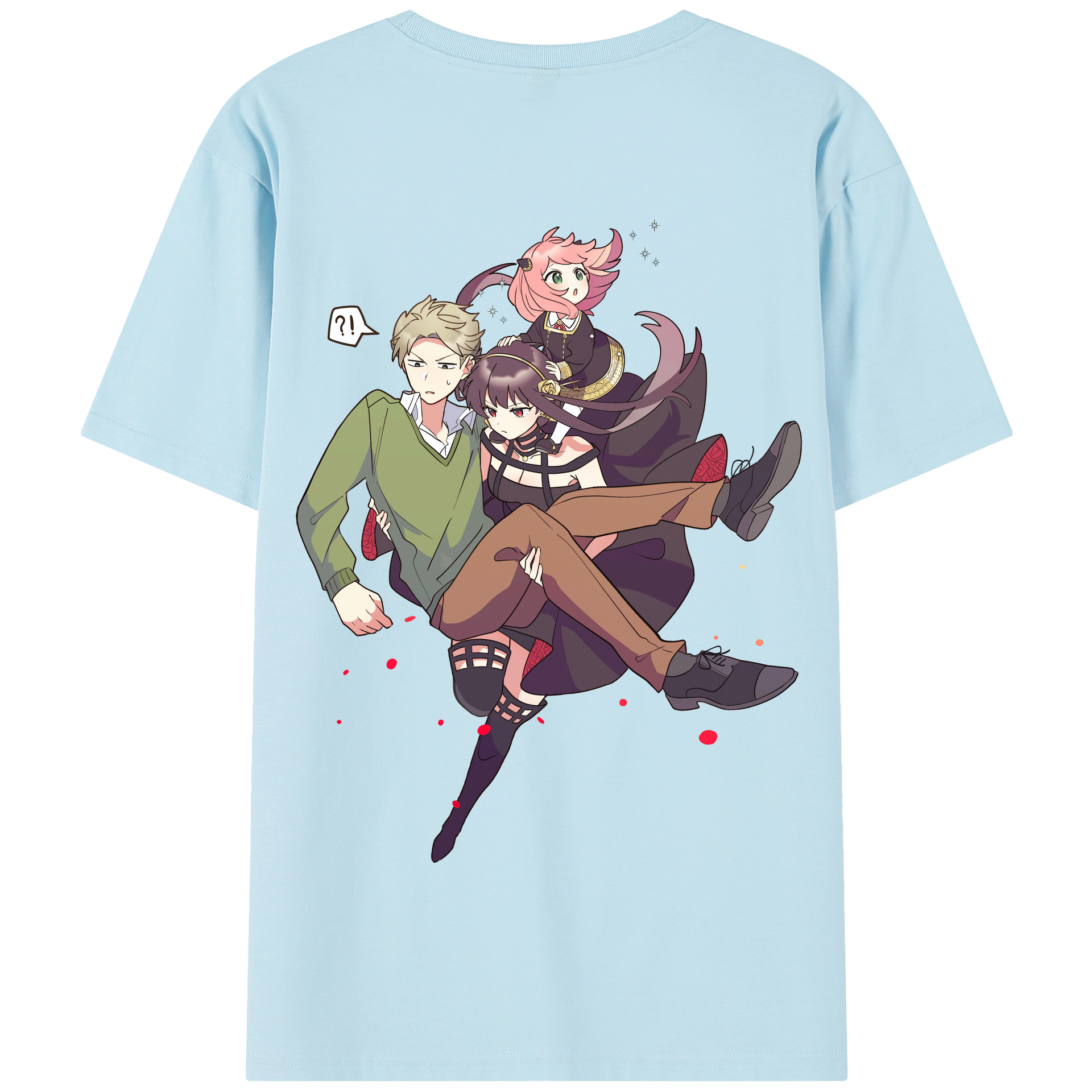 （画像用） SPY×FAMILY间谍家家酒 綿100％半袖Tシャツ（背面プリント）